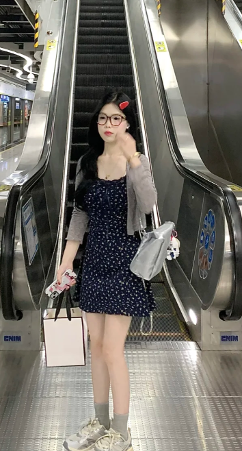 French-style 2026 New Pretty Women's Summer Short Dress C7894