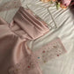 Modest A line Sweetheart Satin Pink Ruffles Long Prom Dress Evening Dresses C2008