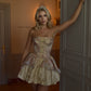 Vintage Ball Gown Strapless Pink Homecoming Dress 18th Birthday Outfits C620