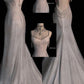 Fairytale Mermaid Wedding Dresses Glittering Straps Backless Wedding Dress C307