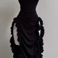 Strapless Midi Length Ruffle Prom Dress Sexy Evening Dress C644