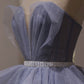 Robe de bal longue en tulle violet à paillettes robe de soirée à paillettes violettes BD41